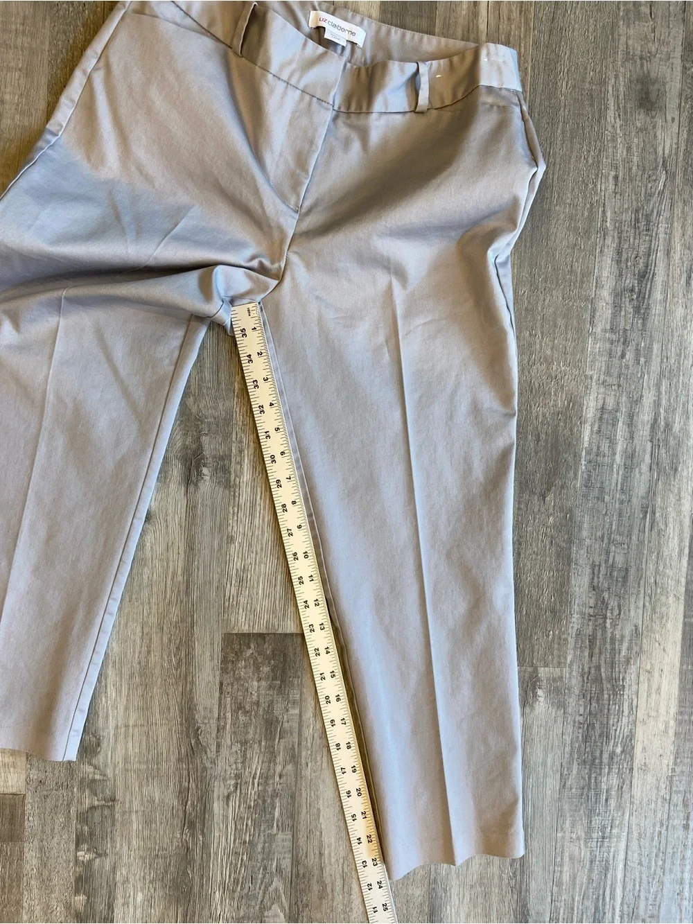 Lot of 2 Women's Liz Claiborne EMMA Ankle Pants Size 6P Navy Gray Mid Rise - Picture 9 of 14